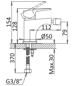 18 070 руб. Смеситель Cezares Nautic BS1 NOP для биде фото 2 Смеситель Cezares Nautic BS1 NOP для биде фото 2