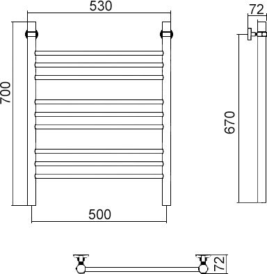 12 474 руб. Полотенцесушитель водяной Aquanerzh Прямой групповой 70х50 фото 3 Полотенцесушитель водяной Aquanerzh Прямой групповой 70х50 фото 3