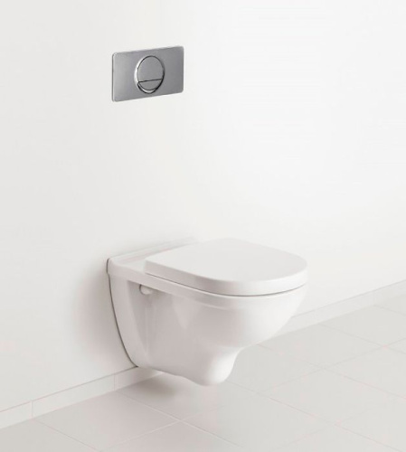 Унитаз подвесной Villeroy & Boch O.Novo 5660HR01 alpin, безободковый фото 3