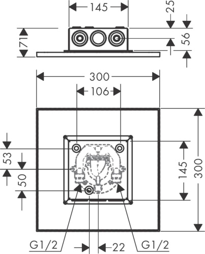 Верхний душ Axor ShowerSolutions 35317000 фото 3