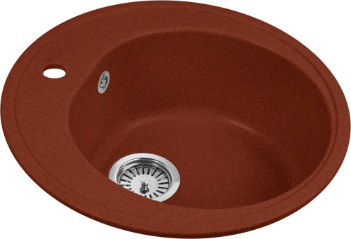 Мойка кухонная AquaGranitEx M-08 красный марс фото 4