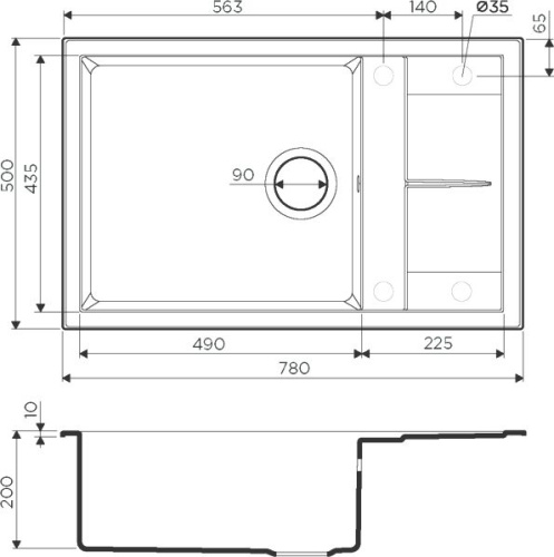 Мойка кухонная Omoikiri Sumi 78-LB ваниль фото 3