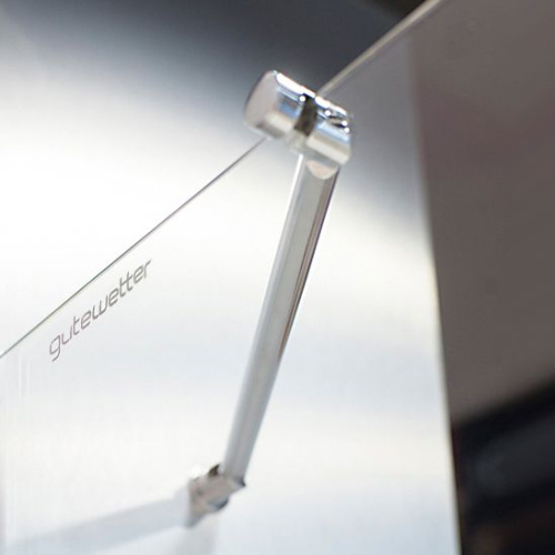 Душевой уголок GuteWetter Lux Rectan GK-003 левый 100x80 см стекло бесцветное 6-8, фурнитура хром фото 5
