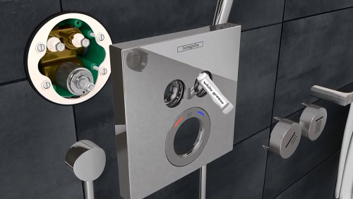 Термостат Hansgrohe ShowerSelect 15763000 для душа фото 5