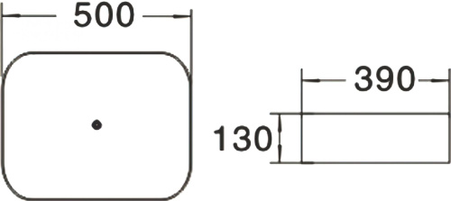 Раковина SantiLine SL-1051MG серая матовая