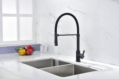 Смеситель Paulmark Halt Ha214021-401 для кухонной мойки, антрацит фото 2