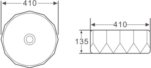Раковина BelBagno BB1409H301 чёрная фото 3