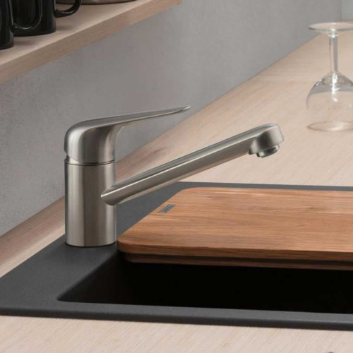 Смеситель Hansgrohe Focus M42 71808800 для кухонной мойки, сталь фото 3