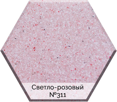 Мойка кухонная AquaGranitEx M-17к светло-розовая фото 2