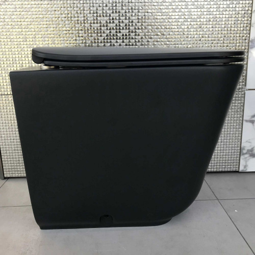 Унитаз приставной Kerasan Tribeca 511831 черный матовый фото 6