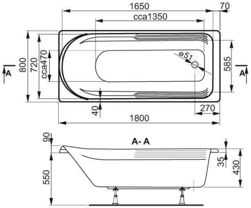 Акриловая ванна Vagnerplast Hera 180x80 ультра белая фото 8