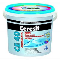 Затирка для швов Ceresit СЕ 40 Aquastatic графит 2 кг