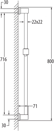 Душевой гарнитур Elghansa Shower Rail SB-67 фото 6