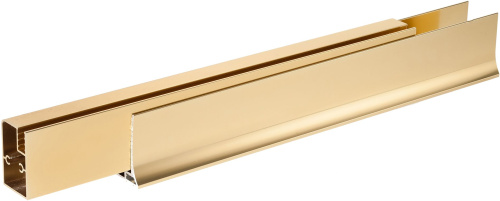 Шторка на ванну Vegas Glass ZV 170 09 10 профиль золото, стекло сатин фото 3