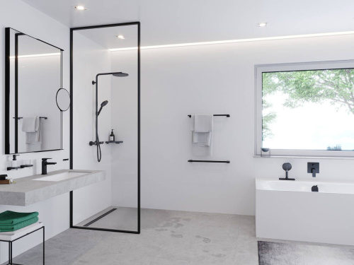 Душевая лейка Hansgrohe Raindance Select S 26531670 матовая черная фото 3