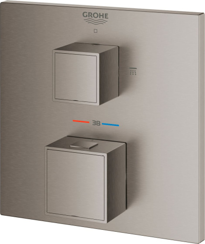 Термостат Grohe Grohtherm Cube 24154AL0 для душа, темный графит фото 2