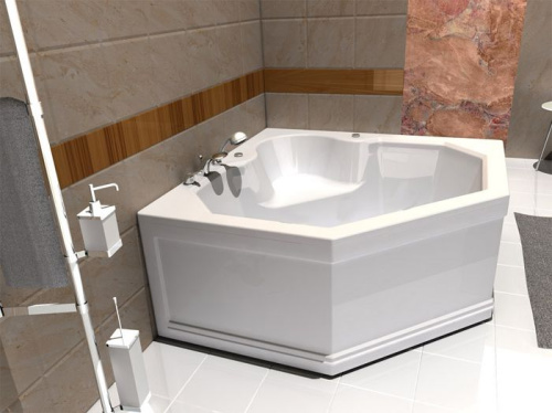 Акриловая ванна Акватек Лира LIR150-0000032 150x150 вклеенный каркас фото 2