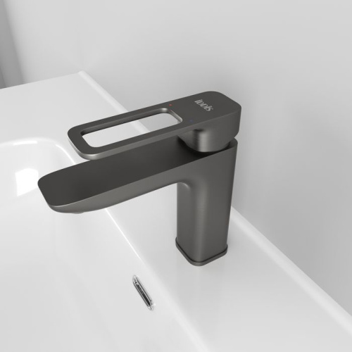 Смеситель IDDIS Slide SLIGM00i01 для раковины, графитовый фото 4