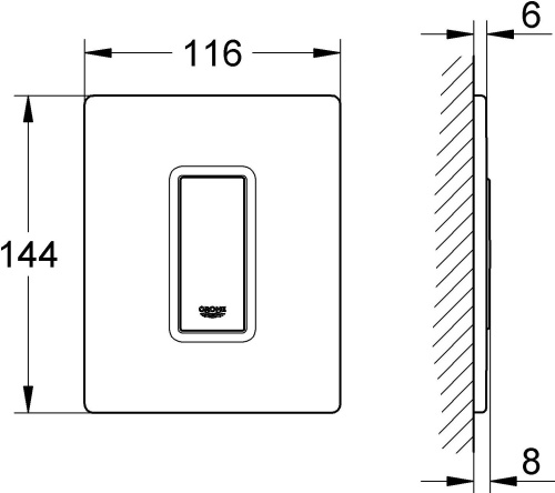 38 140 руб. Кнопка смыва Grohe Skate Cosmopolitan 38846LS0 для писсуара фото 4 Кнопка смыва Grohe Skate Cosmopolitan 38846LS0 для писсуара фото 4