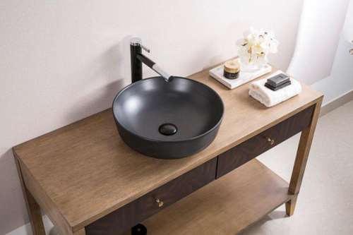 Раковина BelBagno BB1315-H301 черная матовая фото 4