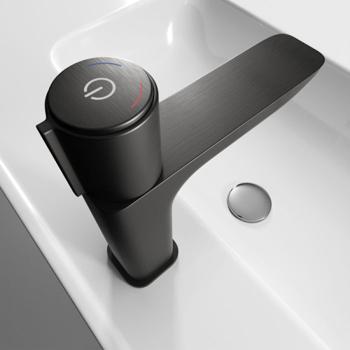 Смеситель IDDIS Slide SLIGMBTi01 для раковины, графитовый фото 6
