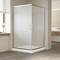 Душевой уголок Vegas Glass ZA 120 08 10 профиль глянцевый хром, стекло сатин