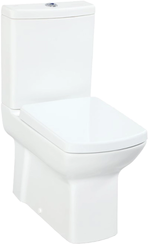 Унитаз-компакт Creavit Lara LR361 к стене, белый + коврик фото 8