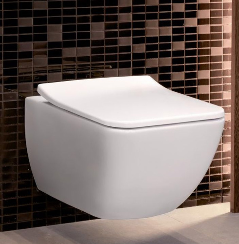 Унитаз подвесной Villeroy & Boch Venticello 4611RSR1 безободковый, Ceramicplus фото 8