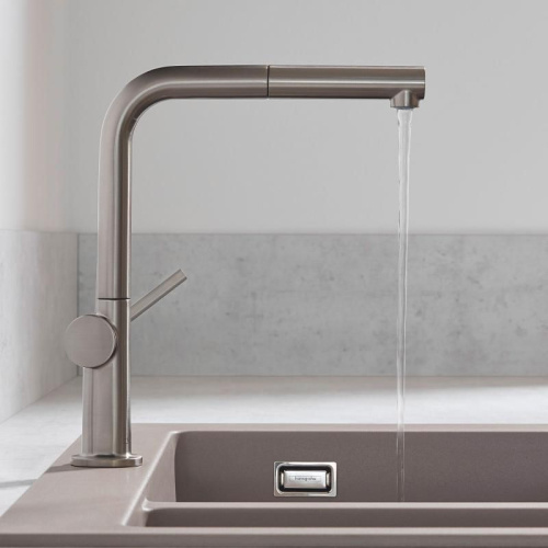 Смеситель Hansgrohe Talis M54 72808800 для кухонной мойки, сталь фото 5