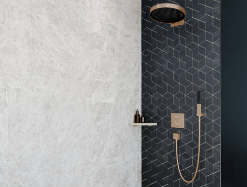 Термостат Hansgrohe Ecostat Square 15714140 для душа, шлифованная бронза фото 2
