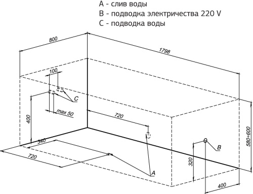 Акриловая ванна Aquanet Bright 233143 180x80 с каркасом фото 6