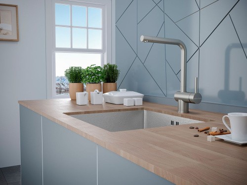 Смеситель Paulmark Spring Sp212067-SS для кухонной мойки фото 2
