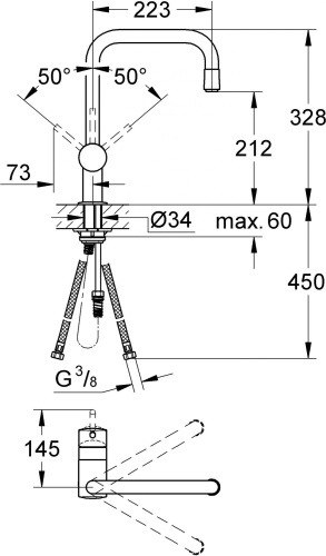 Смеситель Grohe Minta 32067000 для кухонной мойки фото 7