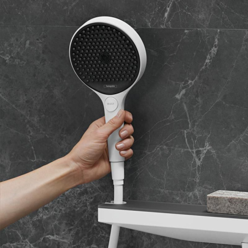 Душевая лейка Hansgrohe Rainfinity 130 26865700 матовый белый фото 5
