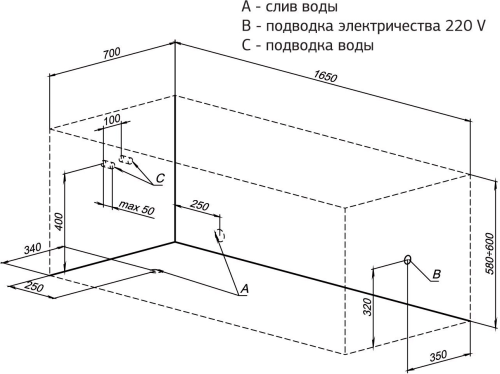 Акриловая ванна Aquanet Bright 230255 165x70 с каркасом фото 7