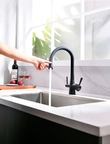 Смеситель Lemark Comfort LM3075BL для кухонной мойки фото 2