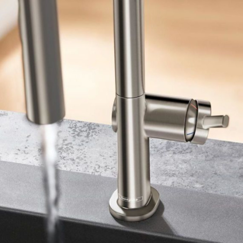 Смеситель Hansgrohe Talis M54 72806800 для кухонной мойки, сталь фото 5
