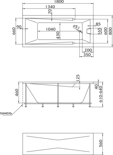 Акриловая ванна Marka One Raguza 180x80 фото 7