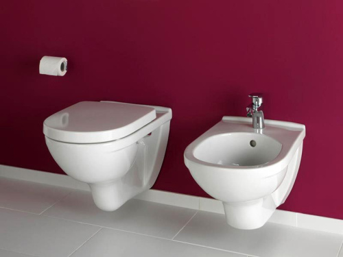 Унитаз подвесной Villeroy & Boch O.Novo 5660HR01 alpin, безободковый фото 8