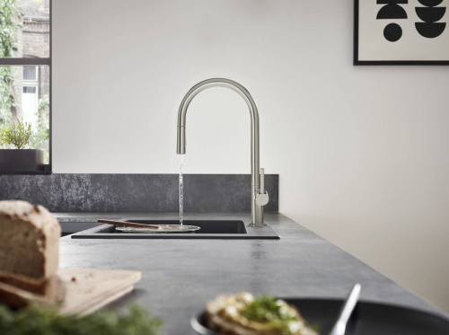 Смеситель Hansgrohe Talis M54 72801800 для кухонной мойки, сталь фото 5