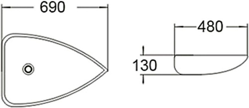 Раковина SantiLine SL-1033 фото 2