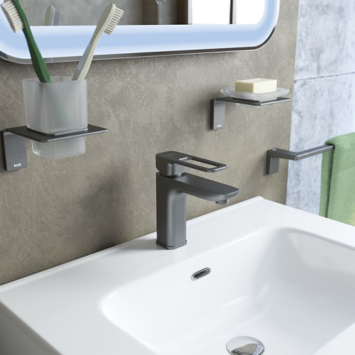 Смеситель IDDIS Slide SLIGM00i01 для раковины, графитовый фото 6