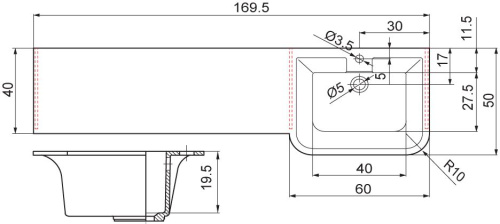 Раковина Цвет и Стиль МариVanna 170 R фото 3