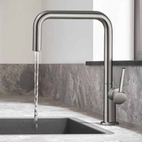 Смеситель Hansgrohe Talis M54 72806800 для кухонной мойки, сталь фото 4