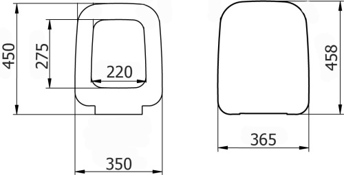 Комплект Чаша для унитаза подвесного VitrA Shift 7742B083-0075 + Крышка-сиденье VitrA Shift 91-083-009 с микролифтом, петли хром, черная + Гигиеничес фото 10