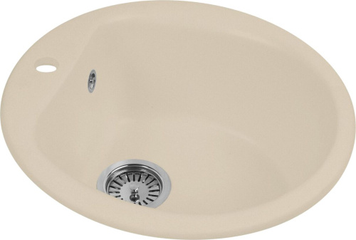 Мойка кухонная AquaGranitEx M-07 бежевая фото 4
