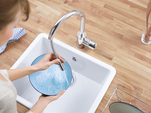 Смеситель Grohe Eurostyle Cosmopolitan 31126004 для кухонной мойки фото 2
