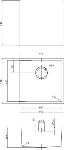 Мойка кухонная IDDIS Edifice EDI44B0i77 фото 3