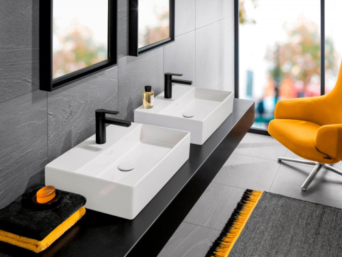 Раковина Villeroy & Boch Memento 4A226LRW stone white, ceramicplus, без перелива