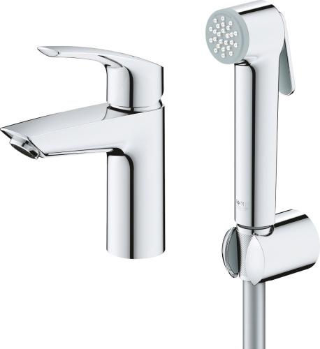 Смеситель Grohe Eurosmart 23124003 для раковины с гигиеническим душем фото 2